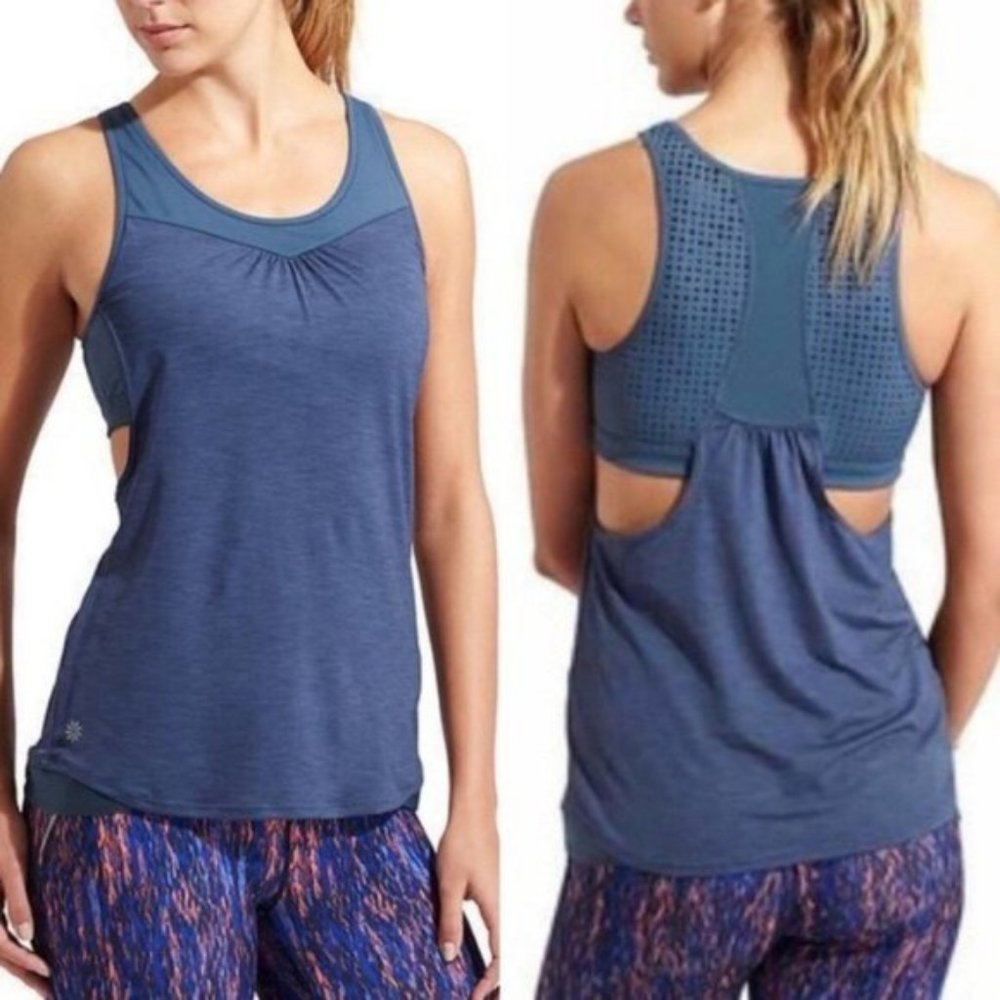 Athleta gel mesh supercharged 2 in 1 tank top